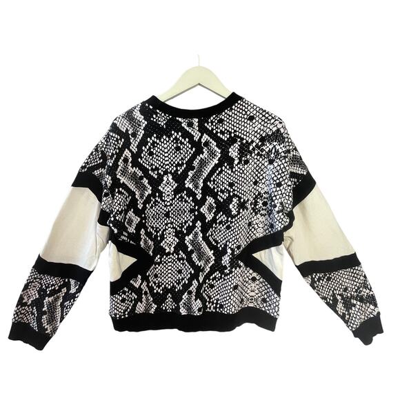 Reebok x Melody Ehsani Snakeskin Color Block Sweatshirt Size XL - Picture 3 of 6